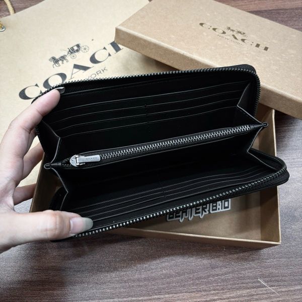972 - Ví Coach Accordion Zip Wallet In Signature Leather - CE551869