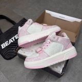 747 - Giày MLB Chunky Liner Mid Classic Mono New York Yankees Pink - 3ASXCMM4N-50PKS