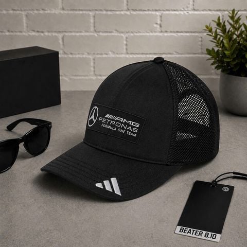 Nón Mũ Adidas Mercedes Amg Petronas Formula One Team Snapback Logo Trucker Cap Black - JX6449