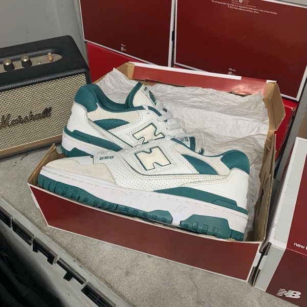305 - Giày New Balance 550 White Vintage Teal - BB550STA