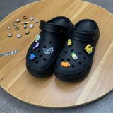 557 - Dép Sandal Clog Unisex Crocs Crush Classic màu đen- 207521-001