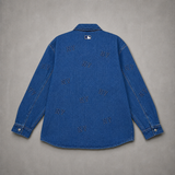 Áo Sơ Mi MLB Denim Classic Embossed Monogram - 3ADRM0841-50INS - 1348