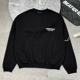 1028 - Áo Sweater Fear of God Essentials Fleece 'Black' Crewneck - 192HO246260F