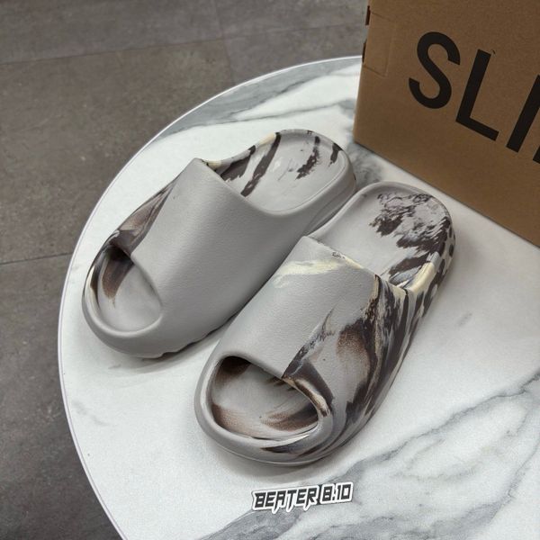 350 - Dép Adidas Yeezy Slide Enflame Oil Grey - GZ5553