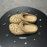 419 - Dép Sandal Clog Unisex Crocs Classic Geometric (Black/ White/ Grey/ Brown/ Beige)