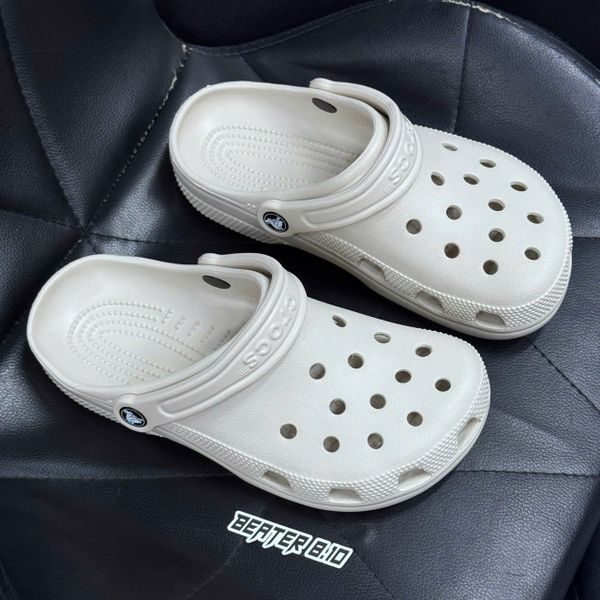 Dép Sandal Clog Unisex Crocs Classic Light Bone - 910
