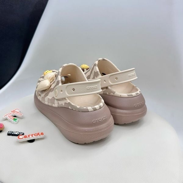 Giày Clog Unisex Crocs Crush Easy Chic - Latte - 211974-2Q9 - 1138