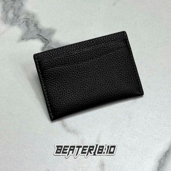 833 - Ví Coach Card Case Wallet With Signature C Gold Black - CM436