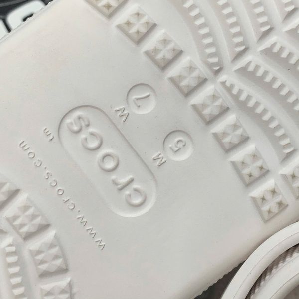 430 - Giày Clog Unisex Crocs Crush Classic White - 207521-100