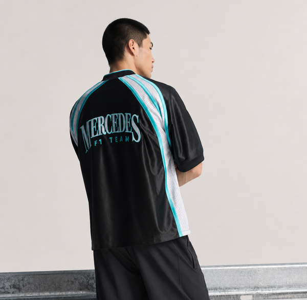 Áo Khoác Bóng Chày Adidas x Mercedes AMG Petronas Formula One Team Las Vegas Black White - KG4743 - 1233