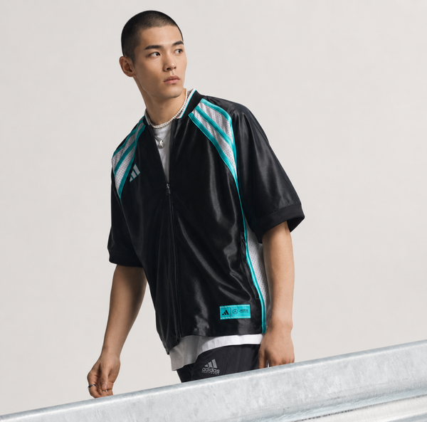 Áo Khoác Bóng Chày Adidas x Mercedes AMG Petronas Formula One Team Las Vegas Black White - KG4743 - 1233