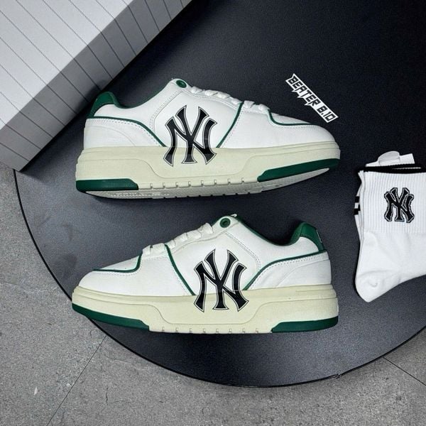 161 - Giày MLB Chunky Liner Green New York Yankees - 3ASXCA12N-50GNS