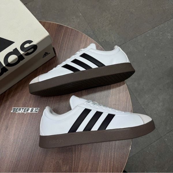 528 - Giày Adidas VL Court Base ‘White Gum” - ID3711