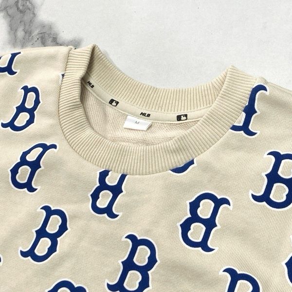 301 - Áo Sweater MLB Monogram B Logo Overfit Boston Red Sox - 3AMTM0231