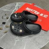 418 - Dép Sandal Clog Unisex Crocs Classic (Black/ White/ Bone/ Blue)