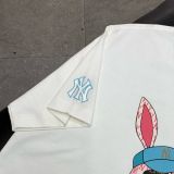 297 - Áo MLB Rabbit Short Sleeve NY Yankees White - 3ATSQ0131-50CRS