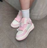 747 - Giày MLB Chunky Liner Mid Classic Mono New York Yankees Pink - 3ASXCMM4N-50PKS