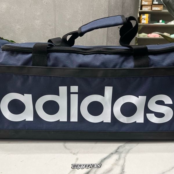 Túi Adidas Duffel Linear Essentials Shadow Navy Cỡ Vừa - HR5349 - 1376