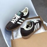 Giày Adidas Samba OG Dark Brown Off White Gum - JR0891 - 1114