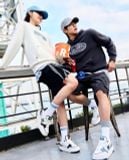 1024 - Giày MLB Chunky Liner Denim Pocket New York Yankees Black - 3ASXD015N