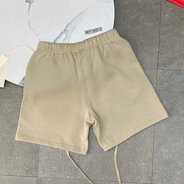 958 - Quần Fear of God Essentials Soccer Fleece Shorts Timber - 160SP252001F