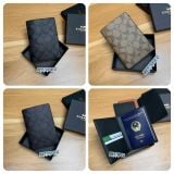 901 - Ví Coach Đựng Passport Case In Signature Canvas - F93518