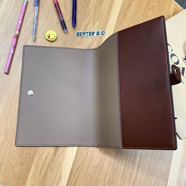 931 - Sổ tay Coach Notebook In Signature Canvas 