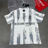 996 - Áo thun New Era New York Yankees White & Grey Stripe Wash - 13556529