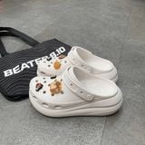 430 - Giày Clog Unisex Crocs Crush Classic White - 207521-100