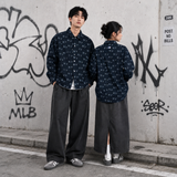 Áo Sơ Mi MLB Denim Unisex Classic Monogram Jacquard - 3ADRM0141-50NYD - 1352