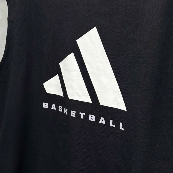 Áo Tank Top Bóng Rổ Adidas Sleeveless Màu Black - JX5586 - 1102