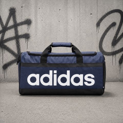 Túi Adidas Duffel Linear Essentials Navy Cỡ Nhỏ - HR5346 - 1377