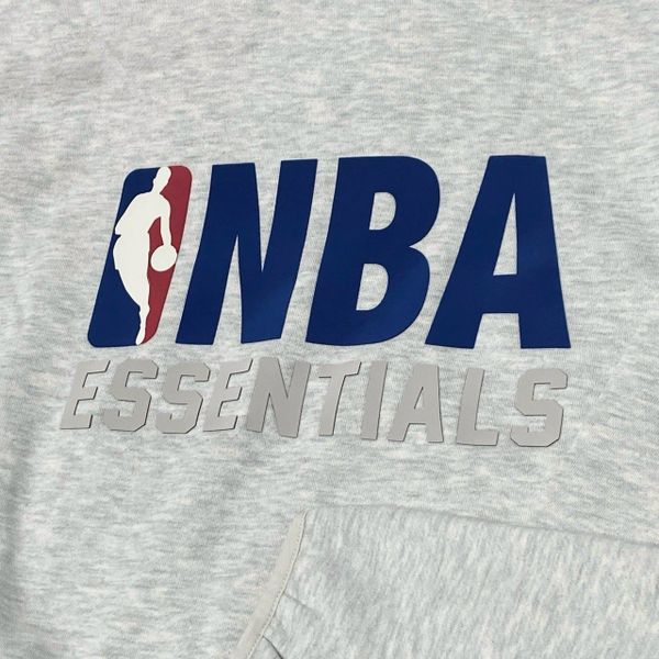 960 - Áo Hoodie Fear Of God Essentials x NBA Light Heather - 192AL246400F