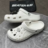 417 - Dép Sandal Clog Unisex Crocs Baya (Trắng / Đen)