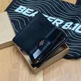 Ví Coach Medium Corner Zip Wallet In Signature Canvas Khaki Black - C0082 - 848