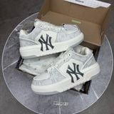697 - Giày MLB Chunky Liner Denim Classic Mono New York Yankees Xám - 3ASXCLD4N-50GRS