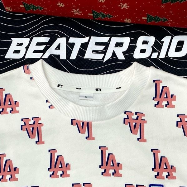 302 - Áo Sweater MLB Monogram LA Logo Overfit LA Dodgers - 3AMTM0231