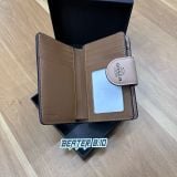 Ví Nữ Coach Medium Corner Zip Wallet Sand Taupe In Signature Canvas - CW786 SVPWH - 1157