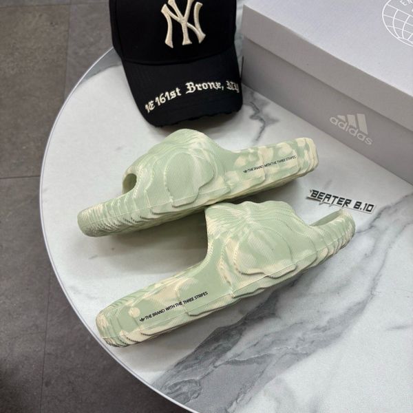 320 - Dép Quai Ngang Adilette 22 Linen Green / Cream White - IG5917