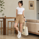 Quần Short Adidas Dệt Túi Hộp Cạp Cao Essentials Cardboard - JY2612 - 1203