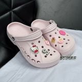 Dép Sandal Clog Unisex Crocs Baya Barely Pink - 10126 - 1043