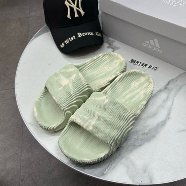 320 - Dép Quai Ngang Adilette 22 Linen Green / Cream White - IG5917