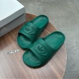 917 - Dép Adidas Adilette Trefoil Badge Slide Green - Red