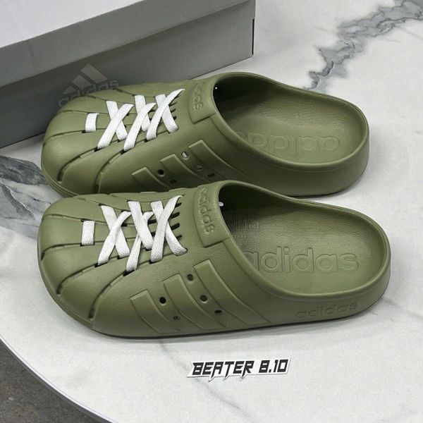 771 - Dép Sục Adidas Adilette Clogs Tent Green - IG9164