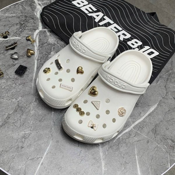Dép Sandal Clog Unisex Crocs Classic White - 1116