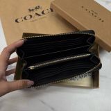 Ví Coach Cầm Tay Dáng Dài Zip Signature Black - C4451 - 1149