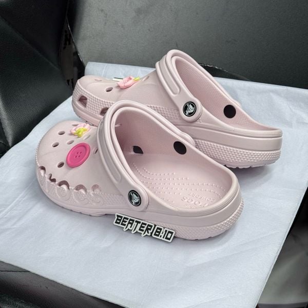 Dép Sandal Clog Unisex Crocs Baya Barely Pink - 10126 - 1043
