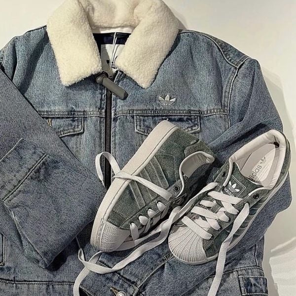 Giày Adidas Superstar 82 Washed Denim 