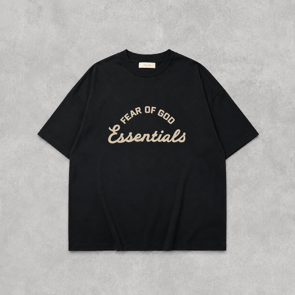 Áo Fear of God Essentials Campus 90's Short Sleeve Tee Black - 125BT212060F - 1312