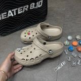 932 - Giày Sandal Clog Unisex Crocs Baya - Khaki - 10126-2V3
